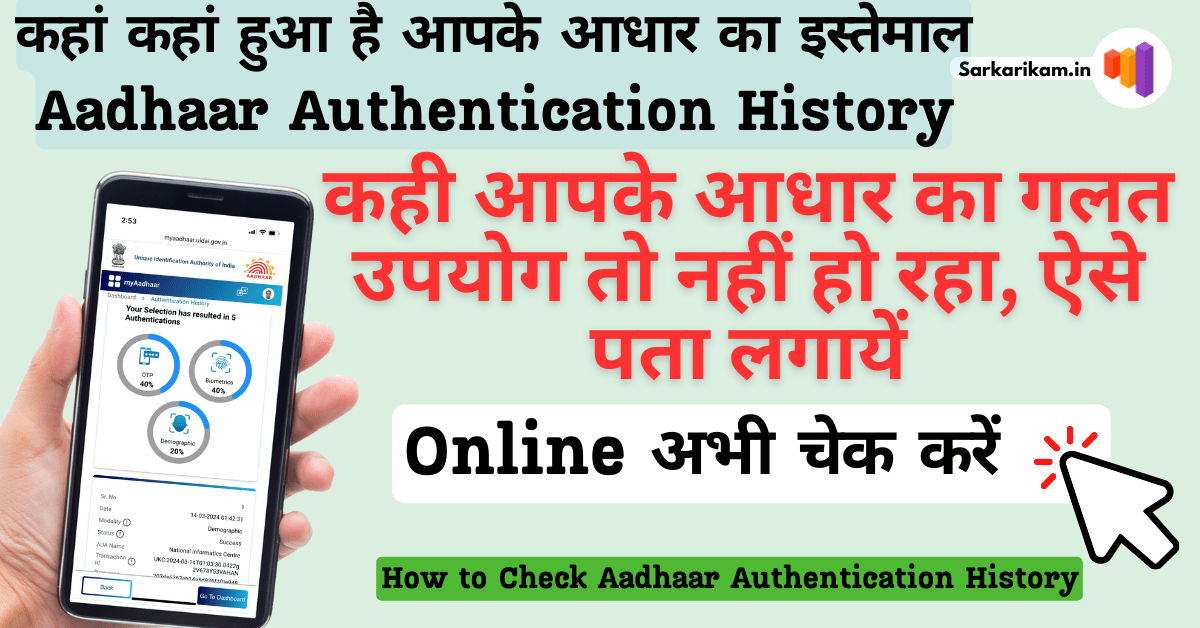 Check Aadhaar Authentication History