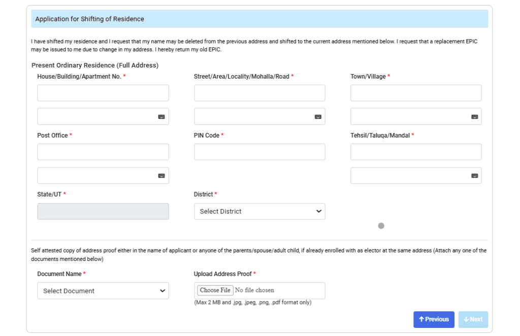 How to Transfer Voter ID Card After Marriage Online