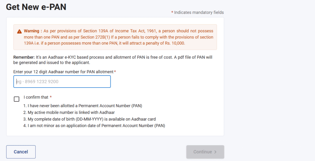 How to Get New E-PAN Card Instantly Free Online